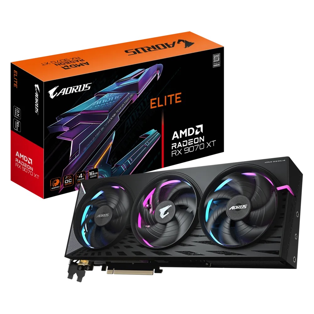 Imagen de GIGABYTE RADEON GV-R9070XTAORUS E-16GD