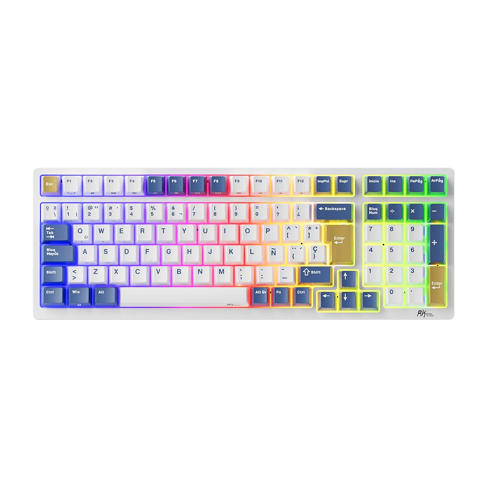 RK ROYAL TECLADO RK98 KLEIN BLUE BROWN SWITCH