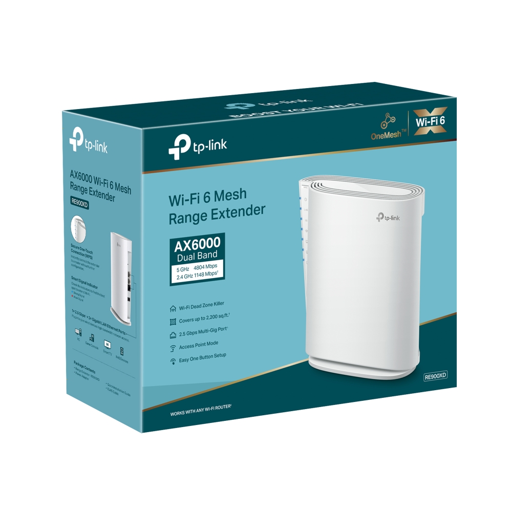 Imagen de TP-LINK RANGE EXTENDER RE900XD DUAL BAND AX6000