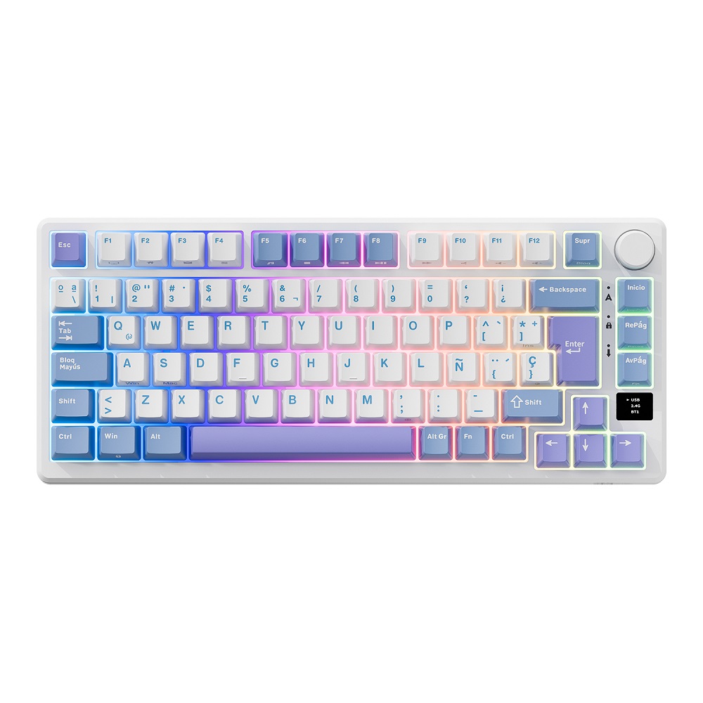 RK ROYAL KLUDGE TECLADO M75 TARO MILK BROWN SWITCH