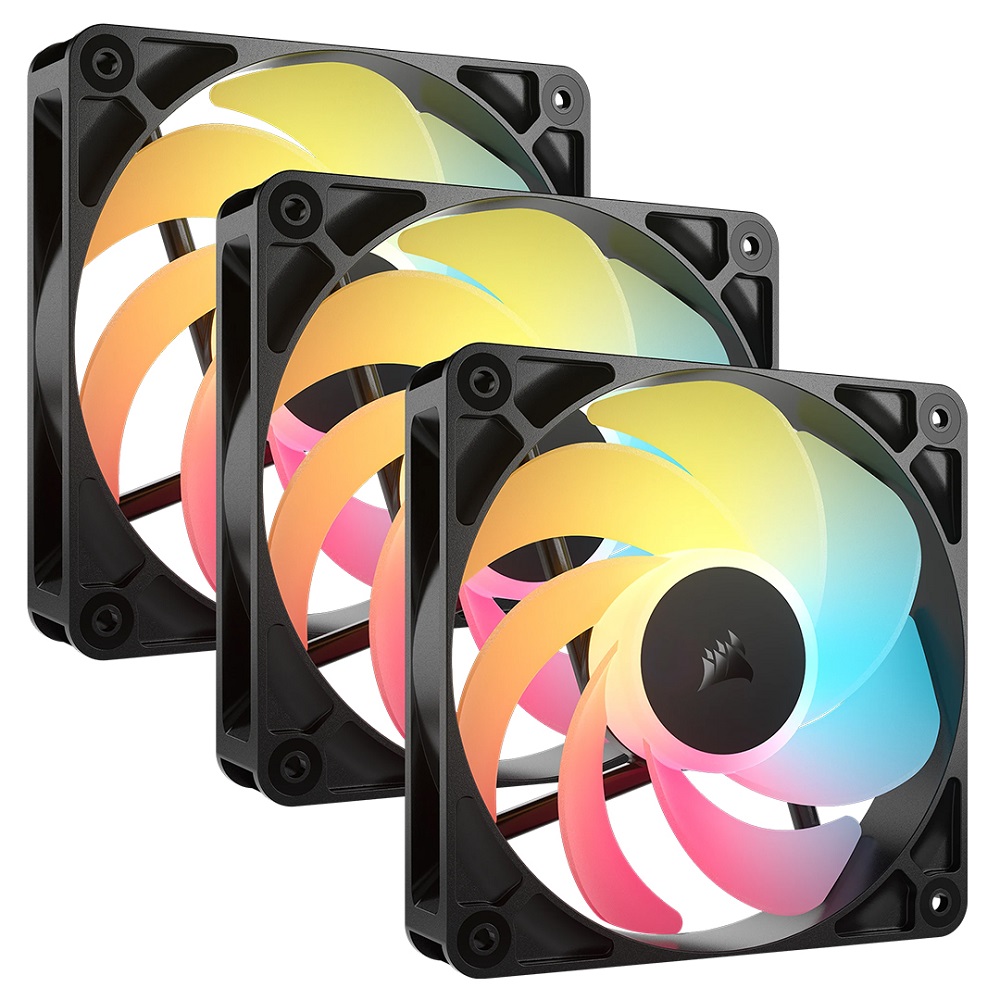 Imagen de CORSAIR KIT DE FANES FLUJO INVERTIDO RS120-R CO-9050196-WW