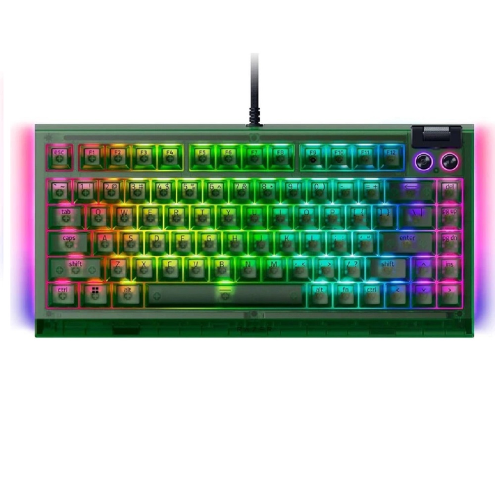 Imagen de RAZER TECLADO BLACKWIDOW V4 75% RZ03-05003400 PHANTOM GREEN