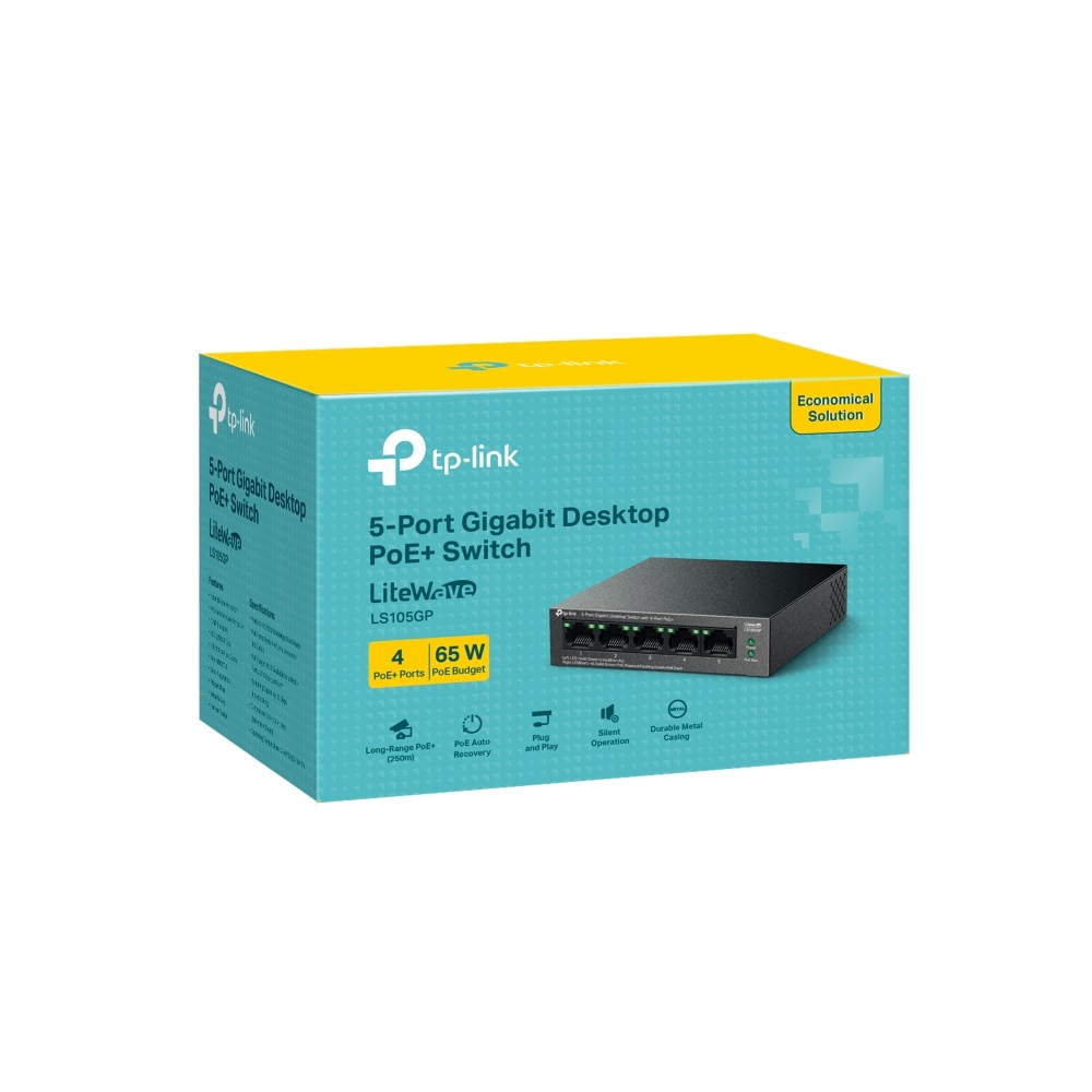Imagen de TP-LINK SWITCH LS105GP 5 PORT