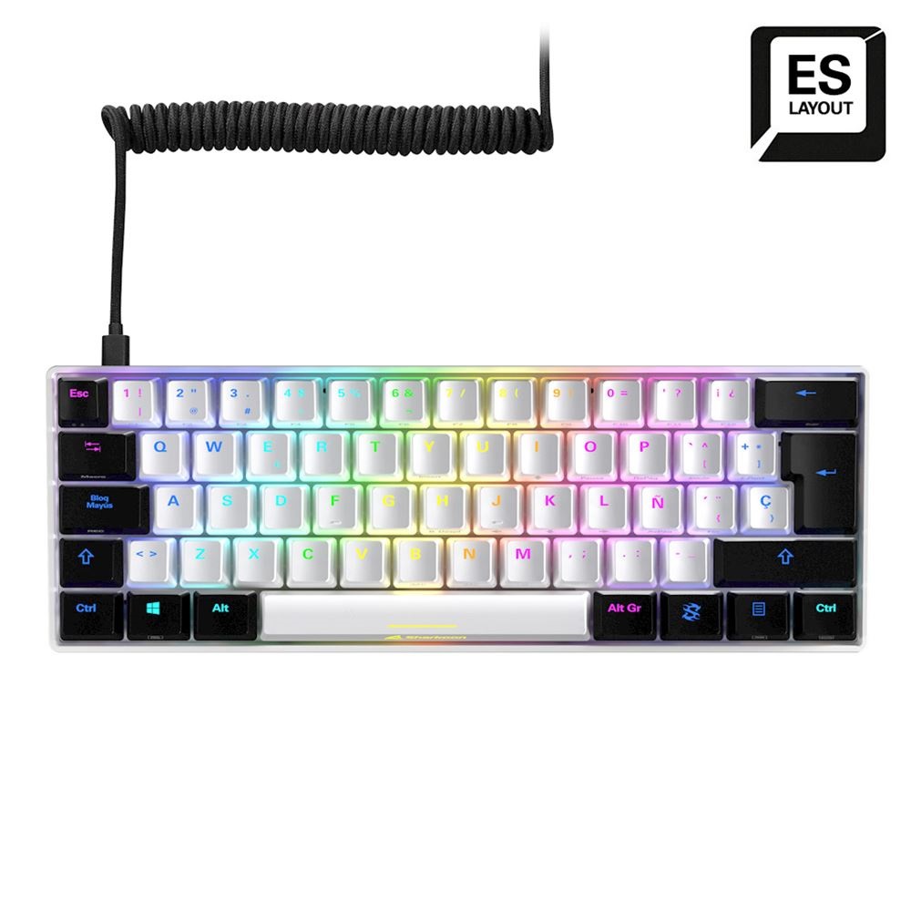 Imagen de SHARKOON TECLAOD SGK50 S4 KAILH RES ES WHITE 4044951033966