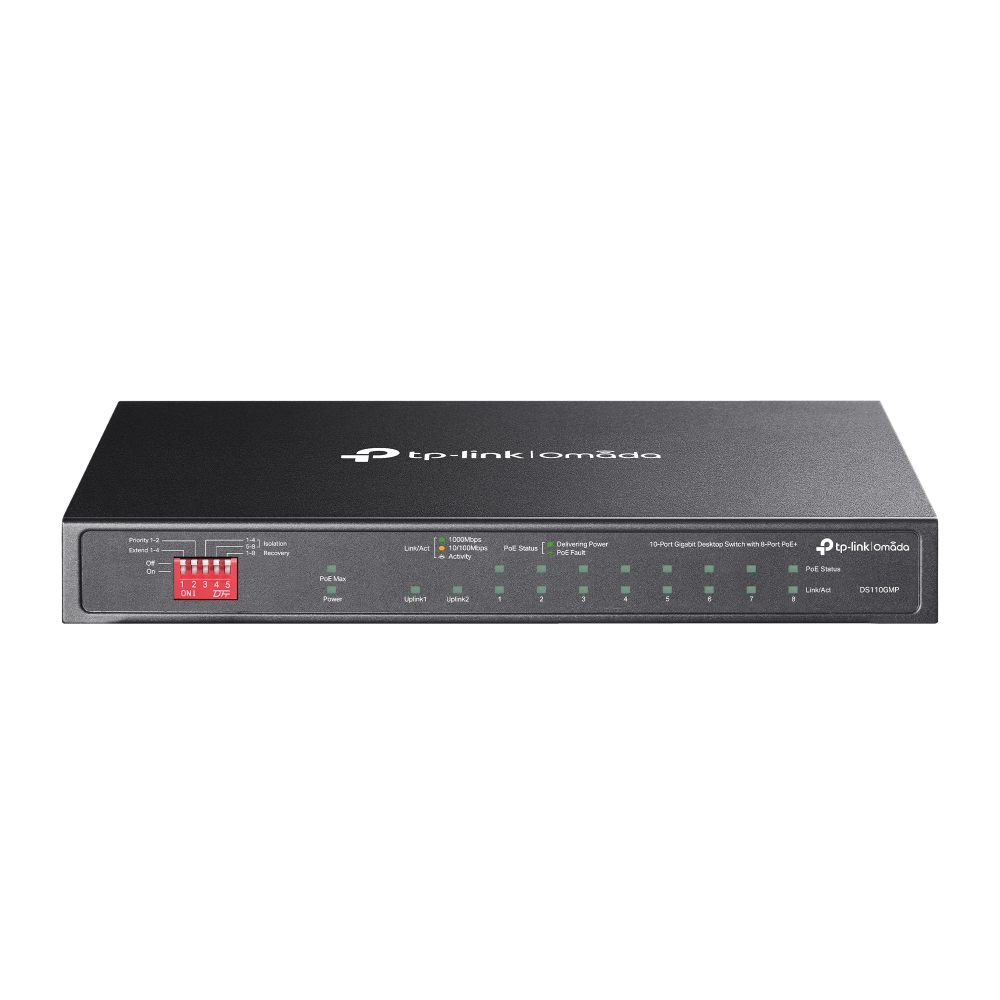 Imagen de TP-LINK SWITCH DS110GMP 10 PUERTOS