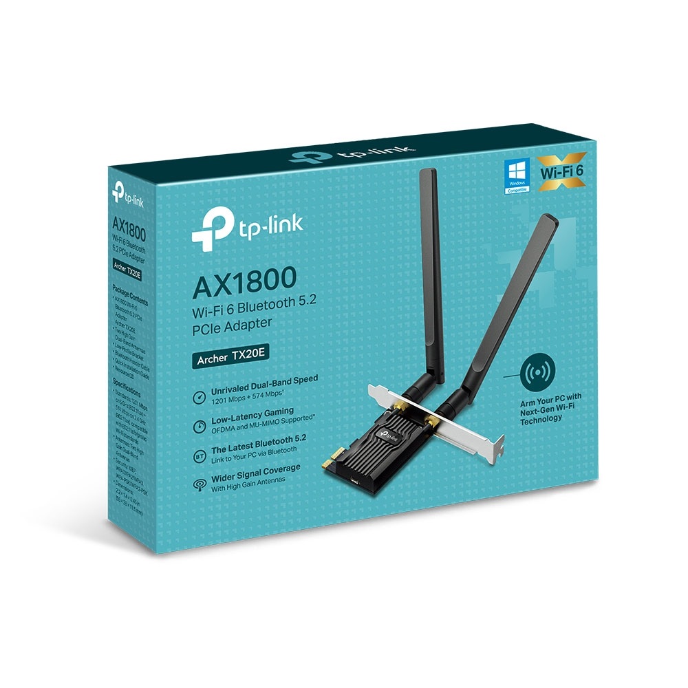Imagen de TP-LINK ADAPTADOR PCIE TX20E AX1800