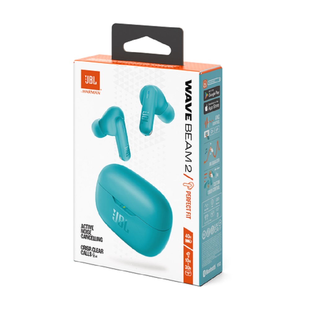 Imagen de JBL AURICULAR WAVE BEAM 2 CELESTE JBLWBEAM2BLU