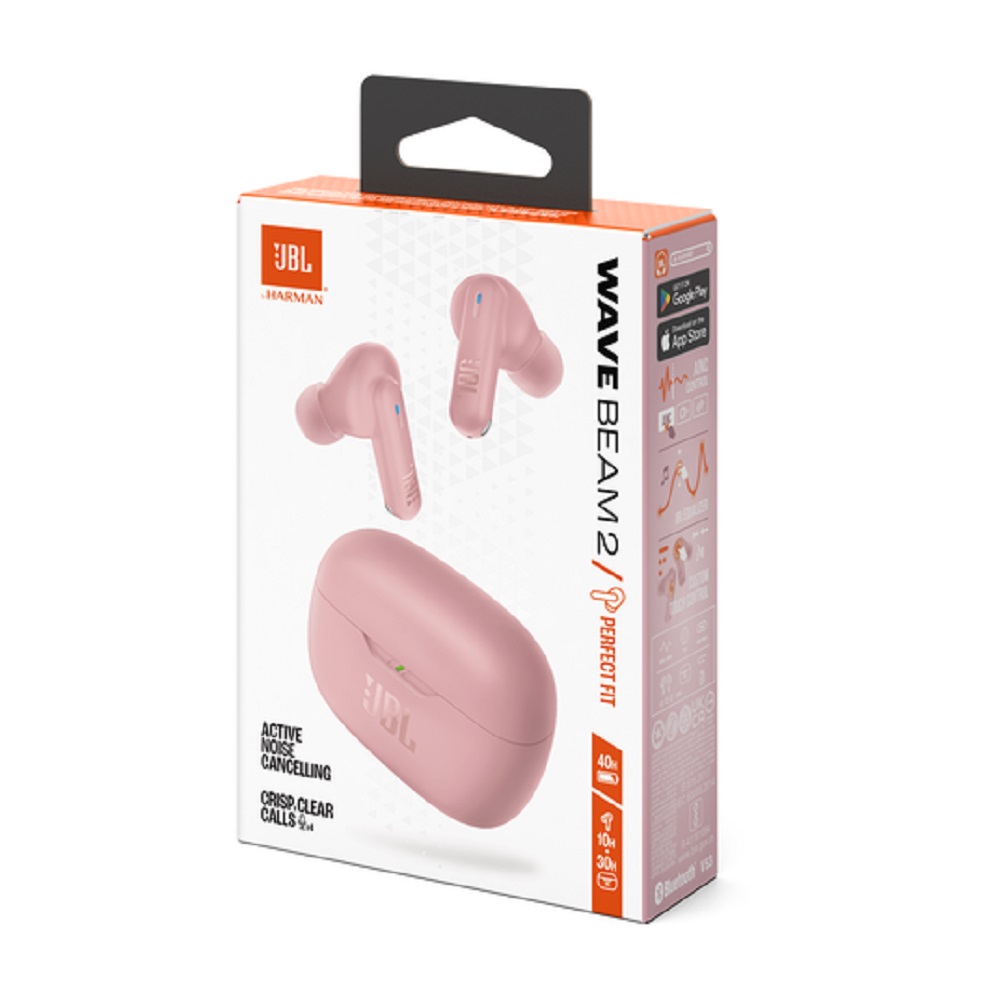 Imagen de JBL AURICULAR WAVE BEAM 2 PINK JBLWBEAM2PIK