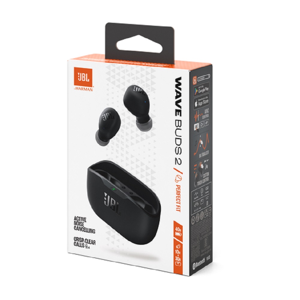 Imagen de JBL AURICULAR WAVE BUDS 2 BLACK JBLWBUDS2BLK