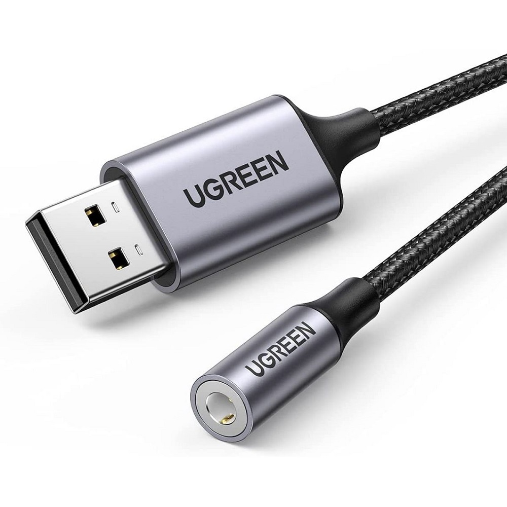 UGREEN ADAPTADOR DE USB-A  A AUDIO 3.5MM