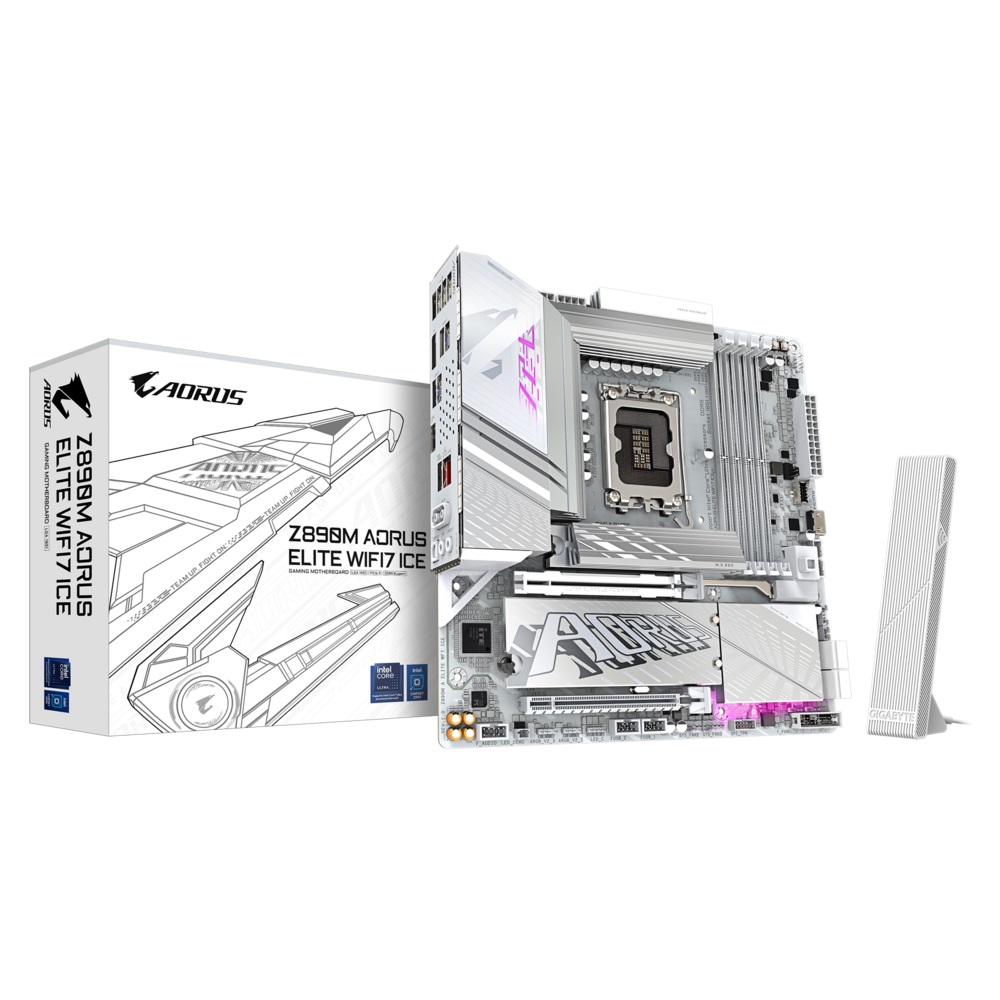 Imagen de GIGABYTE PLACA Z890M AORUS ELITE WIFI7 ICE