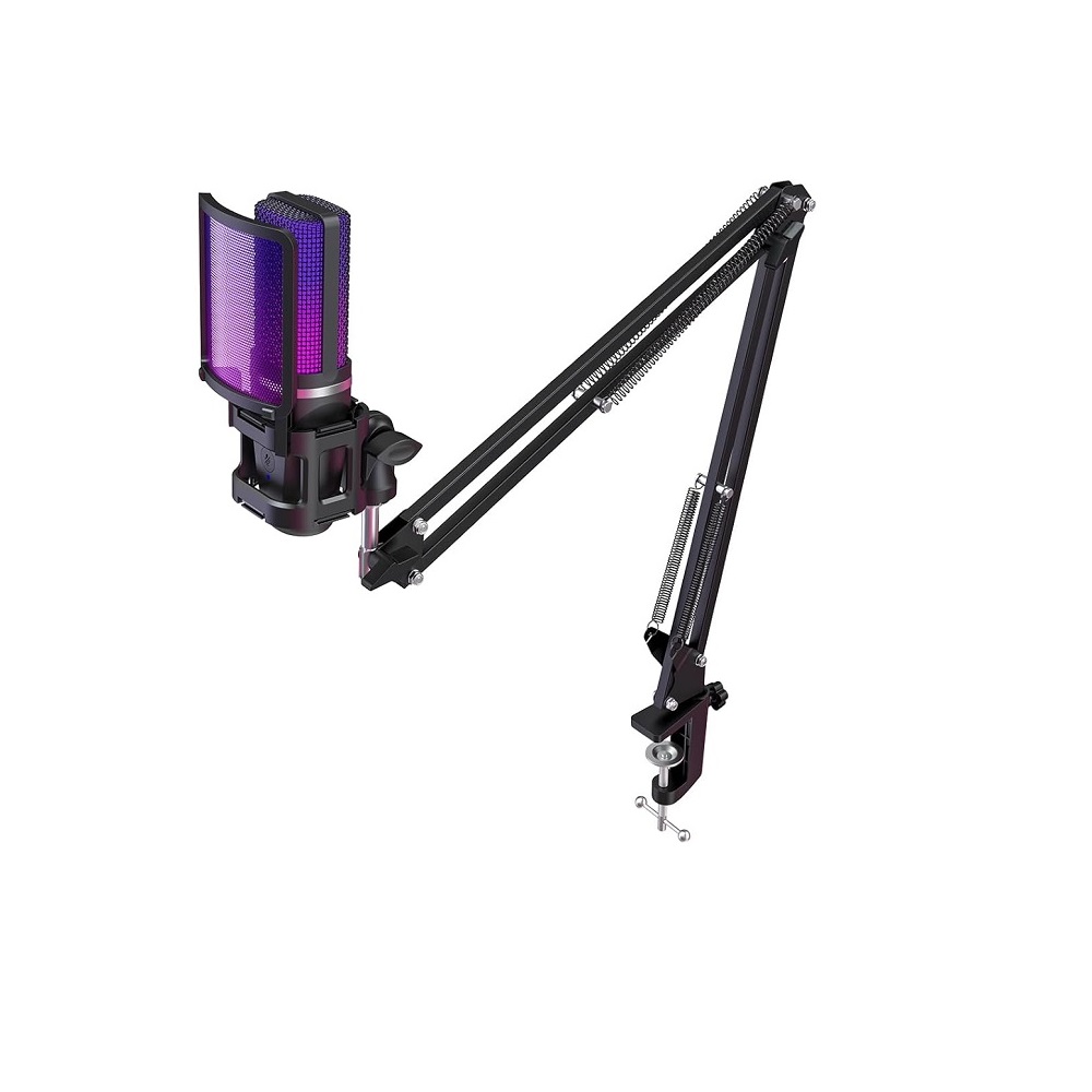 ZEALSOUND MICROFONO RGB USB A68S CON SOPORTE