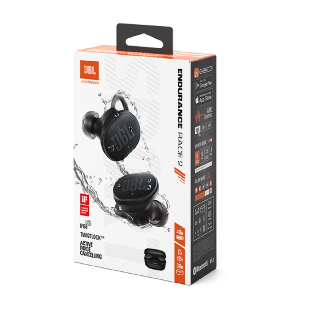 JBL AURICULAR ENDURANCE RACE 2 BLACK