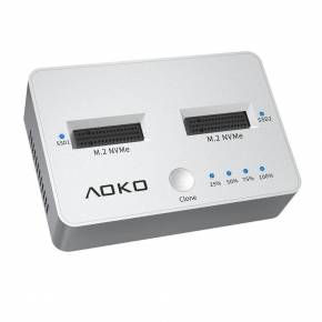 AOKO  USB-C  NVME DUAL BAY DOCKING STATION