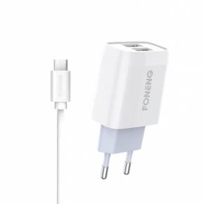 FONENG CARGADOR C/CABLE MICRO USB EU36