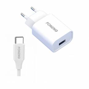 FONENG CARGADOR C/CABLE USB TYPE-C EU43 2.1A