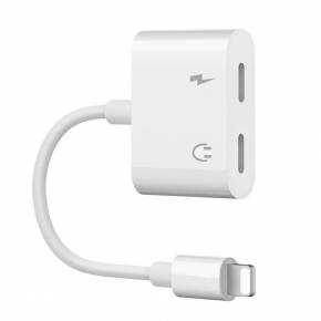 LIGHTNING TO 2 DUAL LIGHTNING CHARGE AND EARPHONE