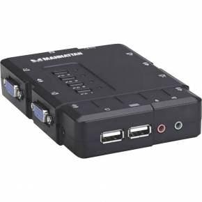 MANHATTAN KVM SWITCH 4 PC VGA Y USB