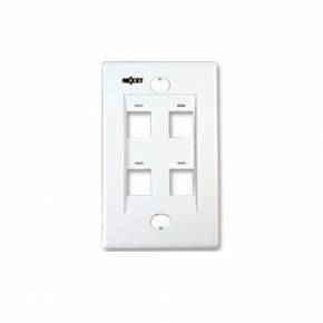 NEXXT WALL PLATE 4 PORT WH (AW160NXT04)