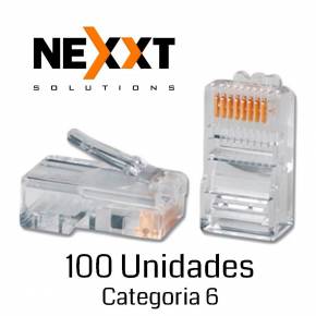 NEXXT RJ45 CONECTOR CAT6 PACK 100 AW102NXT04
