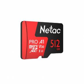 NETAC MEMORIA MICRO SD 512GB P500 EXTREME PRO V30/A1/C10 NT0