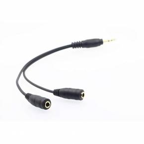 ADAPTADOR AUDIO 3.5MM SPICA A 3.5MM HEMBRA X2