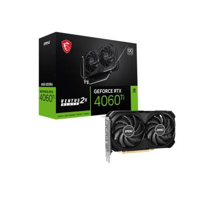 MSI GEFORCE RTX4060TI VENTUS 2X BLACK 8GB OC