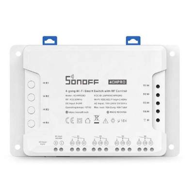 SONOFF WIFI+RF433HZ 4 CANALES PRO R2