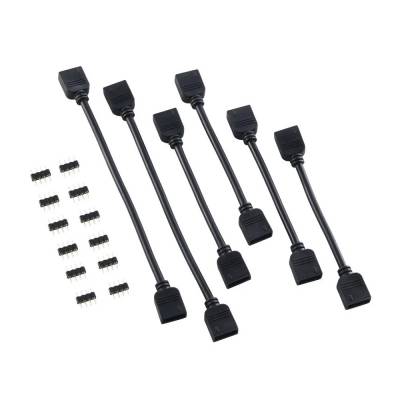 CABLEMOD 4 PIN LED EXT. KIT CM-CAB-LKIT-4PK-R BLACK