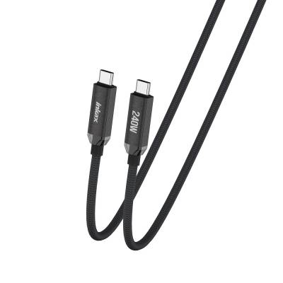 Imagen de INKAX CABLE CB-53 CC TIPO C A TIPO C 240W BLACK
