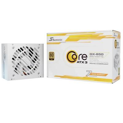 Imagen de SEASONIC FUENTE CORE GX-850 SRP-CGX851 ATX3.1 WHITE