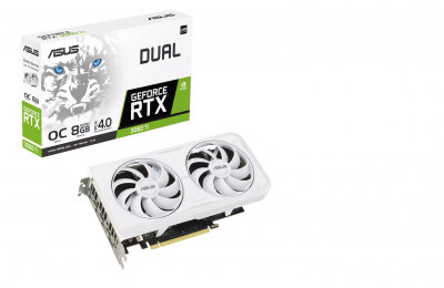 ASUS GEFORCE RTX3060TI DUAL-RTX3060TI-O8GD6X-WHITE