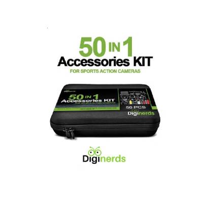 DIGINERDS ACCESSORIES FOR ACTION CAMERAS 50 IN 1