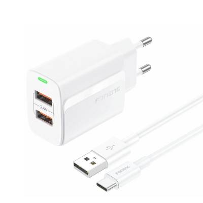 Imagen de FONENG CARGADOR USB-C 2.4A 2 USB EU63