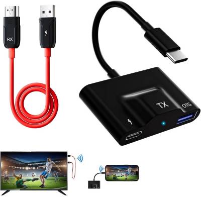 Imagen de GENERICO TRANSMITER AND RECEIVER PORTABLE USBC TO HDMI