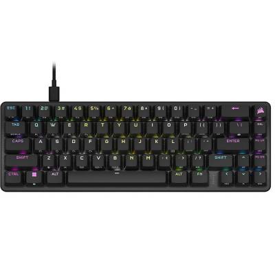 CORSAIR TECLADO K65 PRO MN-BLK-OPX SILVER-RGB CH-91A401A-NA