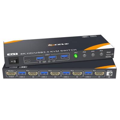 GENERICO KVM SWITCH HDMI/USB 3.0 4 PORT