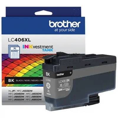 Imagen de BROTHER CARTUCHO TINTA BLACK LC406XL