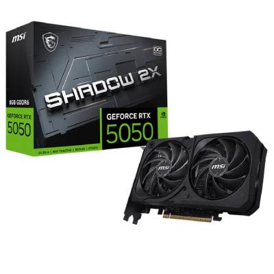 Imagen de MSI GEFORCE RTX5050 8G SHADOW 2X OC 8GB 912-V538-008