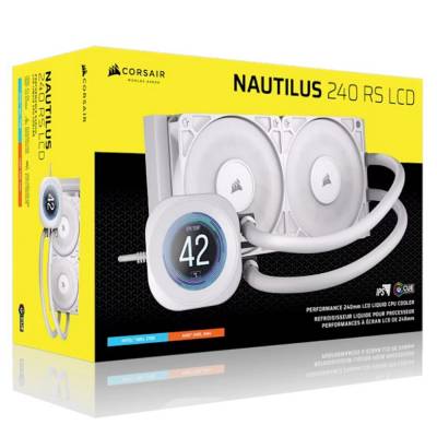 Imagen de CORSAIR W.COOLER NAUTILUS 240 RS LCD WH CW-9061032-WW