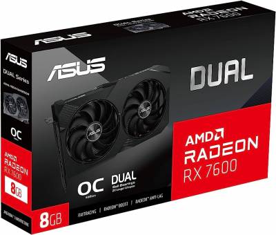 ASUS RX 7600 OC V2 8GB DUAL-RX7600-O8G-V2