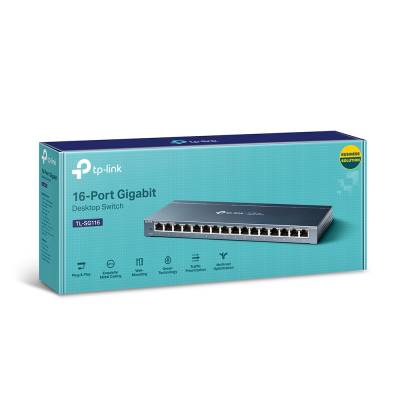 Imagen de TP-LINK SWITCH TL-SG116P 16 PORT