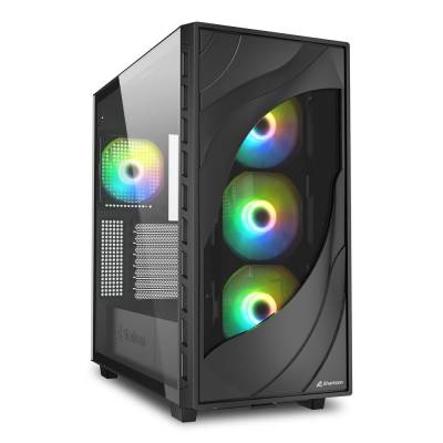 SHARKOON GABINETE REBEL C80G RGB BLACK