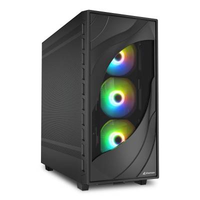 SHARKOON GABINETE REBEL C80M RGB BLACK
