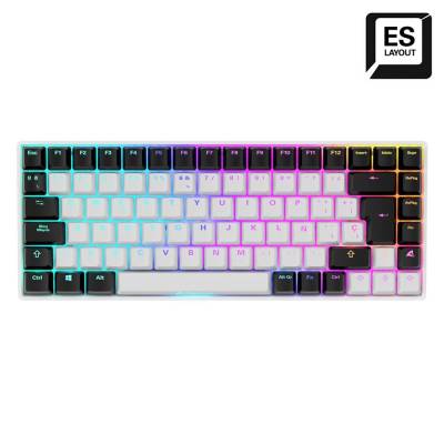 SHARKOON TECLADO SGK50 S3 GATERON YELLOW ES WHITE 4044951039685