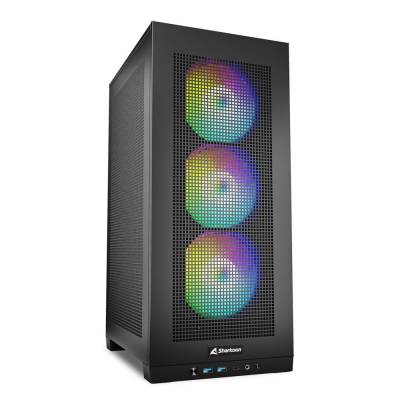 SHARKOON GABINETE REBEL C20 ITX RGB