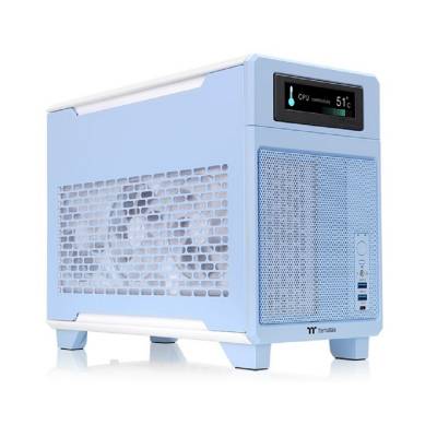 Imagen de THERMALTAKE GABINETE TR100 MINI TOWER BLUE CA-11A-00SFNN-00