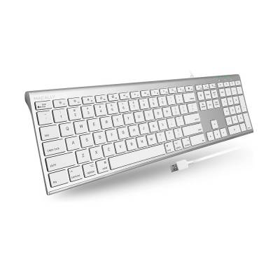 MACALLY TECLADO USB ULTRA SLIM APPLE/WINDOWS