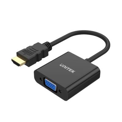 UNITEK ADAPTADOR HDMI A VGA BLACK