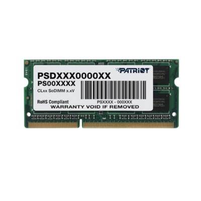 PATRIOT MEMORIA SODIMM SL 8GB 1600 DDR3 PSD38G16002S